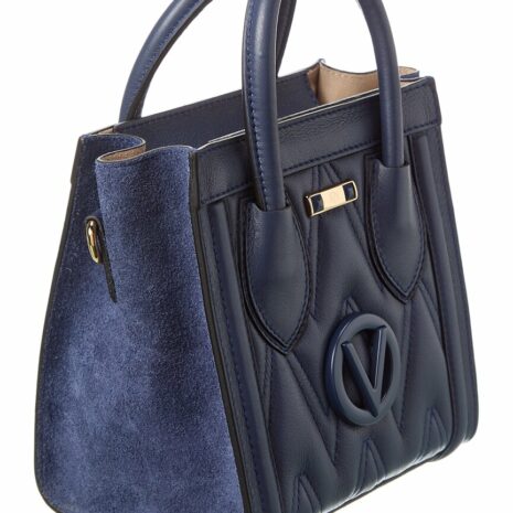 Valentino By Mario Valentino Eva Diamond Leather Tote