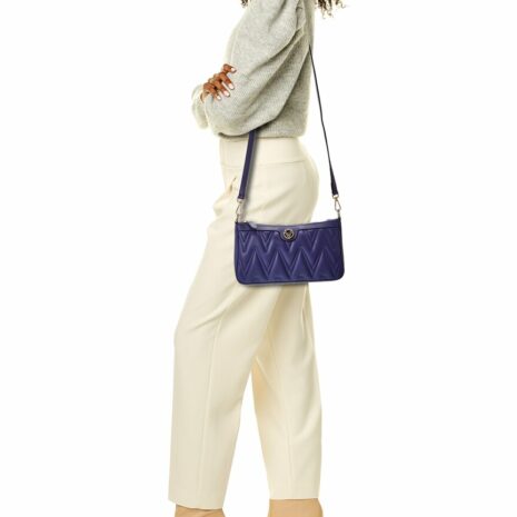 Valentino By Mario Valentino Jeanette Diamond Leather Shoulder Bag