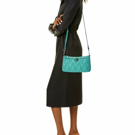 Valentino By Mario Valentino Jeanette Diamond Leather Shoulder Bag