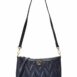 Valentino By Mario Valentino Jeanette Diamond Leather Shoulder Bag ONE SIZE Blue