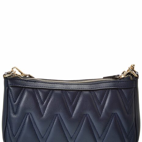 Valentino By Mario Valentino Jeanette Diamond Leather Shoulder Bag