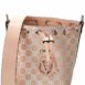 Valentino By Mario Valentino Jules Monogram Leather Bucket Bag ONE SIZE Pink