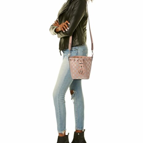 Valentino By Mario Valentino Jules Monogram Leather Bucket Bag
