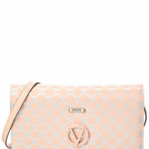 Valentino By Mario Valentino Lena Monogram Leather Shoulder Bag ONE SIZE Pink