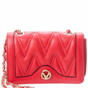 Valentino By Mario Valentino Lady Diamond Leather Crossbody ONE SIZE Red