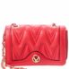 Valentino By Mario Valentino Lady Diamond Leather Crossbody ONE SIZE Red