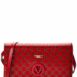 Valentino By Mario Valentino Lena Monogram Leather Shoulder Bag ONE SIZE Red