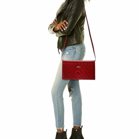 Valentino By Mario Valentino Lena Monogram Leather Shoulder Bag