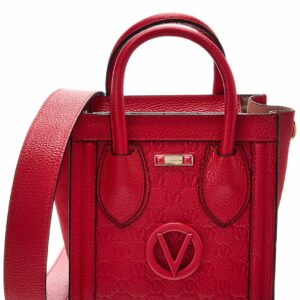 Valentino By Mario Valentino Eva Dollaro Monogram Leather Tote ONE SIZE Red