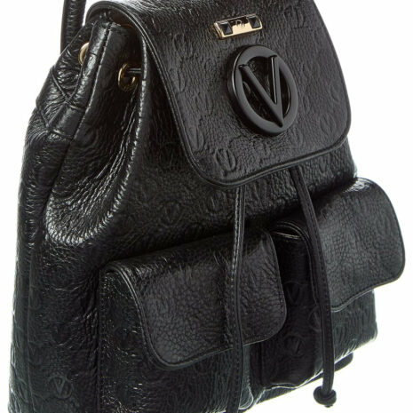 Valentino By Mario Valentino Abraham Dollaro Monogram Leather Backpack