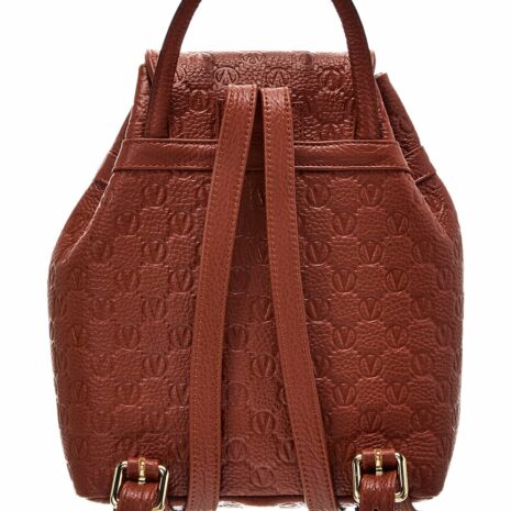 Valentino By Mario Valentino Abraham Dollaro Monogram Leather Backpack