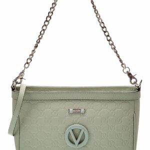 Valentino By Mario Valentino Celia Dollaro Monogram Leather Satchel ONE SIZE Green