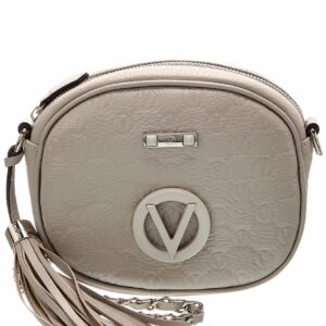 Valentino By Mario Valentino Nina Dollaro Monogram Leather Crossbody ONE SIZE Grey Multi