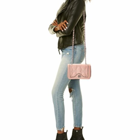 Valentino By Mario Valentino Lady Monogram Leather Shoulder Bag