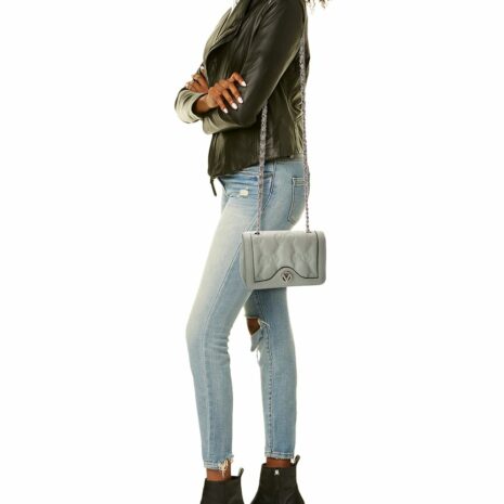 Valentino By Mario Valentino Lady Monogram Leather Shoulder Bag