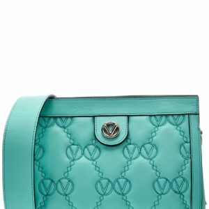 Valentino By Mario Valentino Amber Monogram Matelasse Leather Crossbody ONE SIZE Green