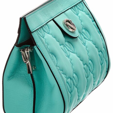 Valentino By Mario Valentino Amber Monogram Matelasse Leather Crossbody