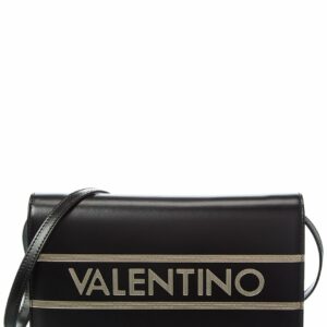 Valentino By Mario Valentino Lena Lavoro Leather Shoulder Bag ONE SIZE Black