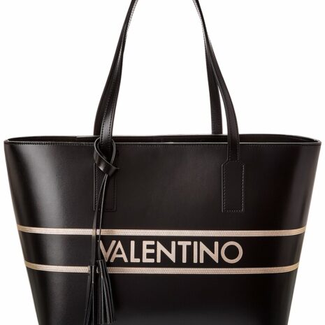 Valentino By Mario Valentino Soho Lavoro Leather Tote ONE SIZE Black