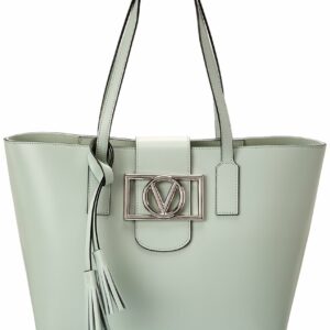 Valentino By Mario Valentino Marion Super V Leather Tote ONE SIZE Green