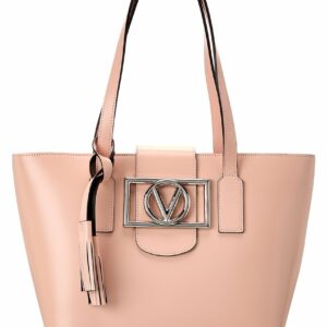 Valentino By Mario Valentino Delphine Super V Leather Tote ONE SIZE Pink
