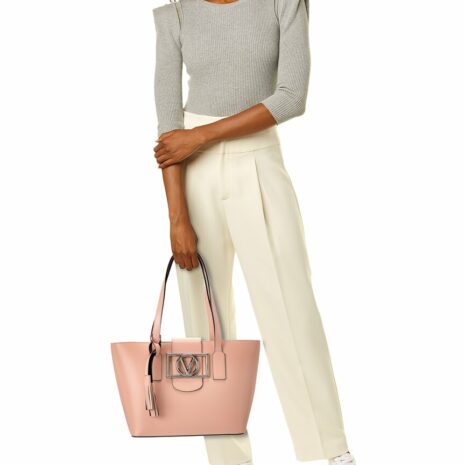 Valentino By Mario Valentino Delphine Super V Leather Tote