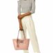 Valentino By Mario Valentino Delphine Super V Leather Tote
