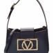 Valentino By Mario Valentino Kai Super V Leather Crossbody ONE SIZE Blue
