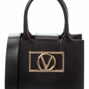 Valentino By Mario Valentino Aimee Super V Leather Tote ONE SIZE Black