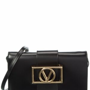 Valentino By Mario Valentino Cady Super V Leather Shoulder Bag ONE SIZE Black