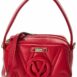 Valentino By Mario Valentino Tinette Diamond Leather Shoulder Bag ONE SIZE Red