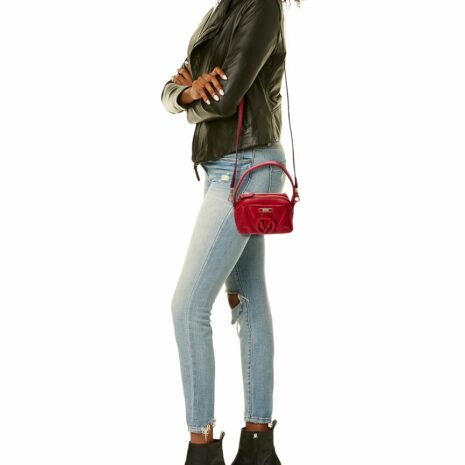 Valentino By Mario Valentino Tinette Diamond Leather Shoulder Bag