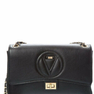 Valentino By Mario Valentino Posh Signature Leather Shoulder Bag ONE SIZE Black