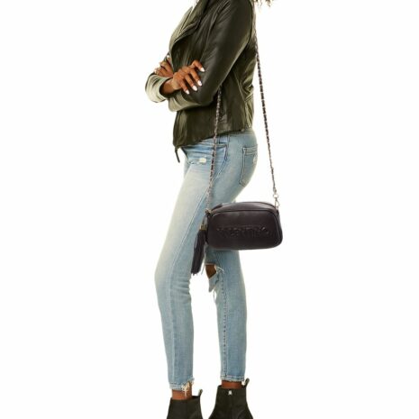 Valentino By Mario Valentino Bella Embossed Leather Crossbody