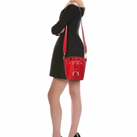 Valentino By Mario Valentino Jules Bonbonniere Leather Bucket Bag