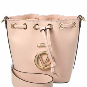 Valentino By Mario Valentino Jules Bonbonniere Leather Bucket Bag ONE SIZE Pink