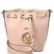 Valentino By Mario Valentino Jules Bonbonniere Leather Bucket Bag ONE SIZE Pink