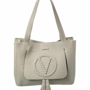Valentino By Mario Valentino Estelle Rock Leather Tote ONE SIZE Grey Multi