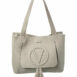 Valentino By Mario Valentino Estelle Rock Leather Tote ONE SIZE Grey Multi