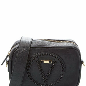 Valentino By Mario Valentino Mia Rock Leather Crossbody ONE SIZE Black