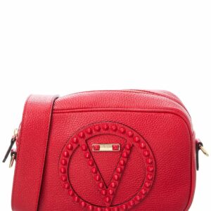Valentino By Mario Valentino Mia Rock Leather Crossbody ONE SIZE Red