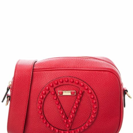 Valentino By Mario Valentino Mia Rock Leather Crossbody ONE SIZE Red