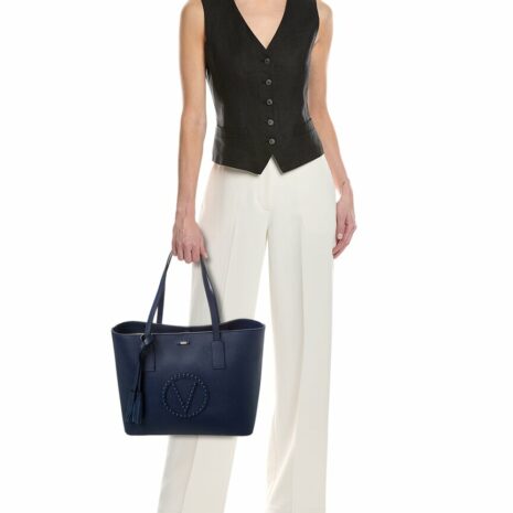 Valentino By Mario Valentino Soho Rock Leather Tote