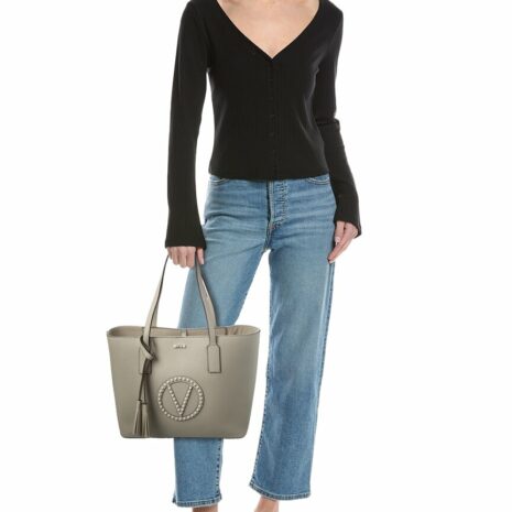 Valentino By Mario Valentino Soho Rock Leather Tote