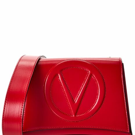 Valentino By Mario Valentino Honey Broderie Leather Shoulder Bag ONE SIZE Red