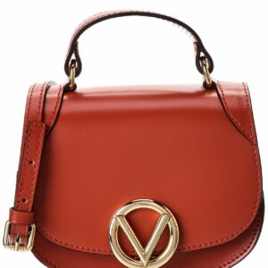 Valentino By Mario Valentino Dionne Retro Leather Shoulder Bag ONE SIZE Rust