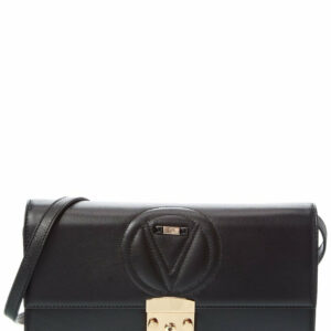 Valentino By Mario Valentino Cocotte Signature Leather Shoulder Bag ONE SIZE Black