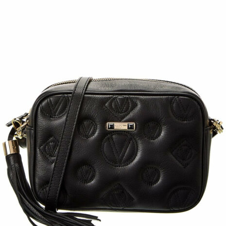Valentino By Mario Valentino Leather Crossbody Medium Black