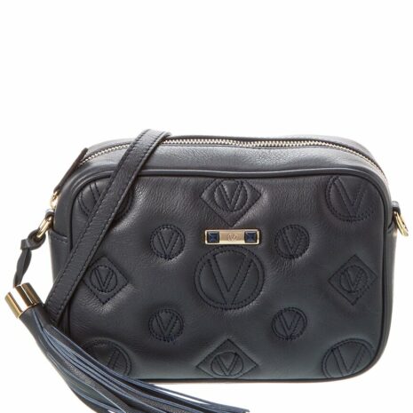 Valentino By Mario Valentino Leather Crossbody Medium Blue