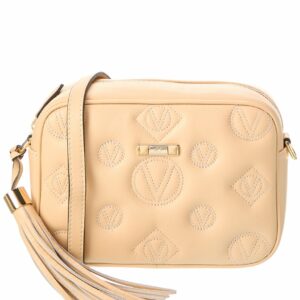 Valentino By Mario Valentino Leather Crossbody ONE SIZE Beige
